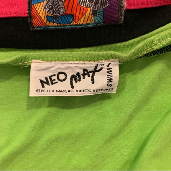 Vintage RARE NeoMax by Peter Max 80s bodycon dress - Picture 10 of 12